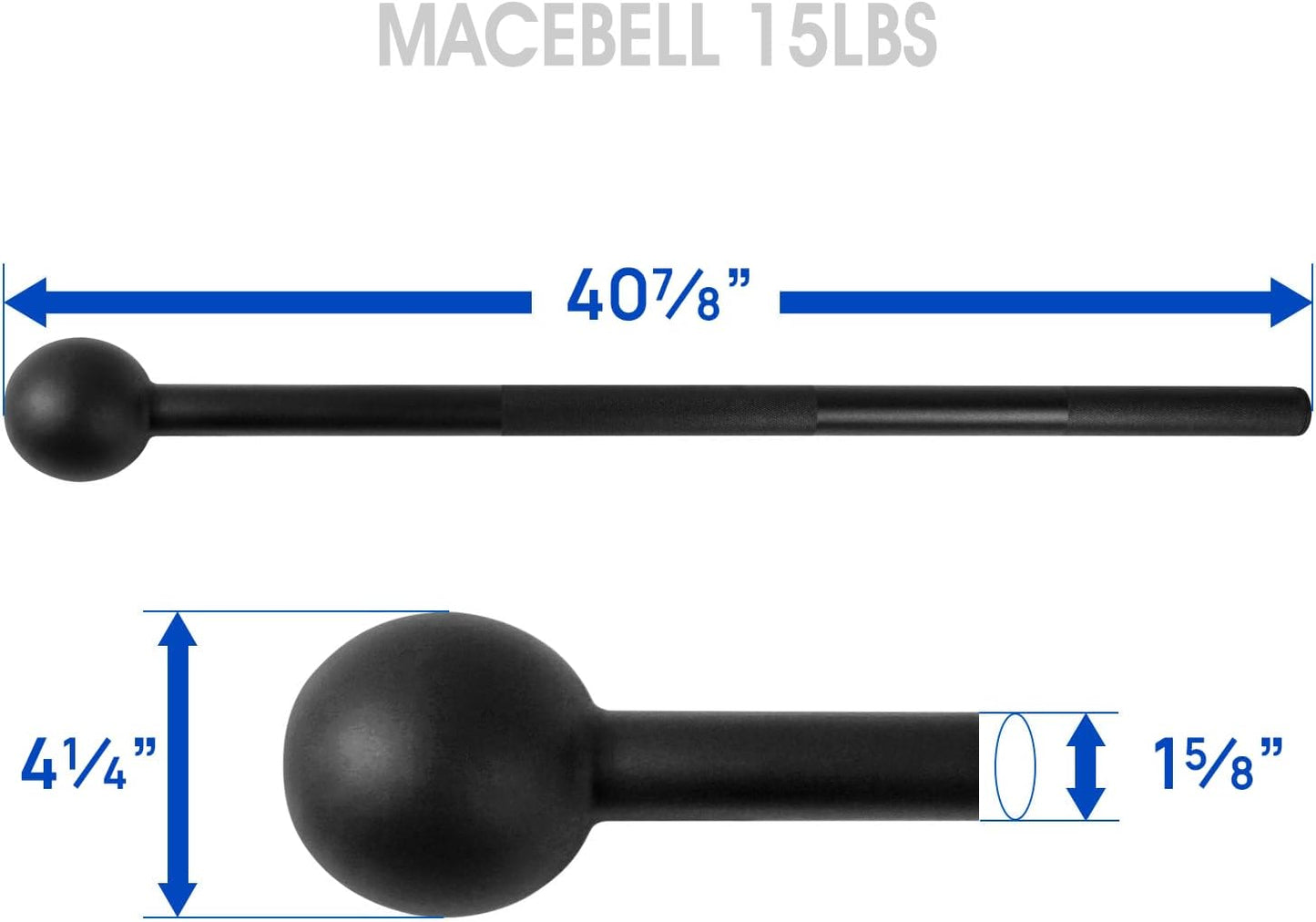 Steel Mace Bell for Comprehensive Strength Training - Versatile Weights for Full Body, Shoulders, Grips, and Forearms Workouts (5 to 30 LB) for Men and Women