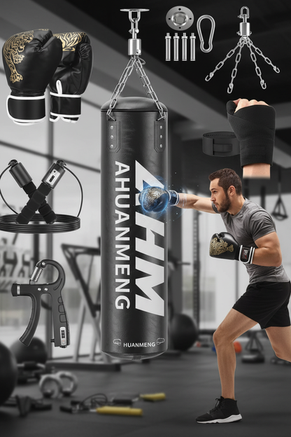 4FT Heavy Boxing Bag - Action