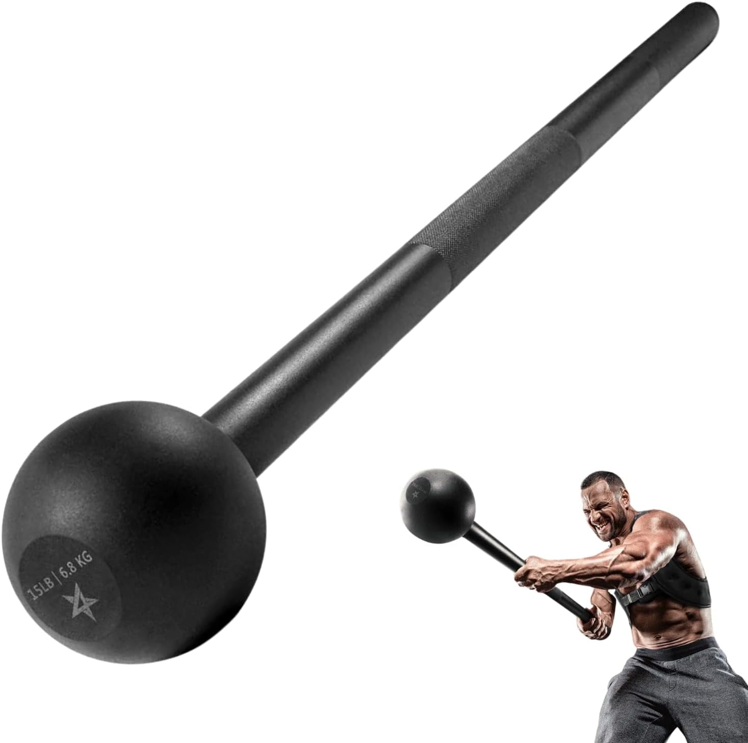 Steel Mace Bell for Comprehensive Strength Training - Versatile Weights for Full Body, Shoulders, Grips, and Forearms Workouts (5 to 30 LB) for Men and Women