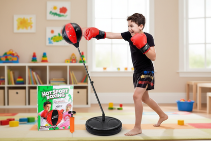 Kids Punching Bag - Lifestyle (Red Gloves)