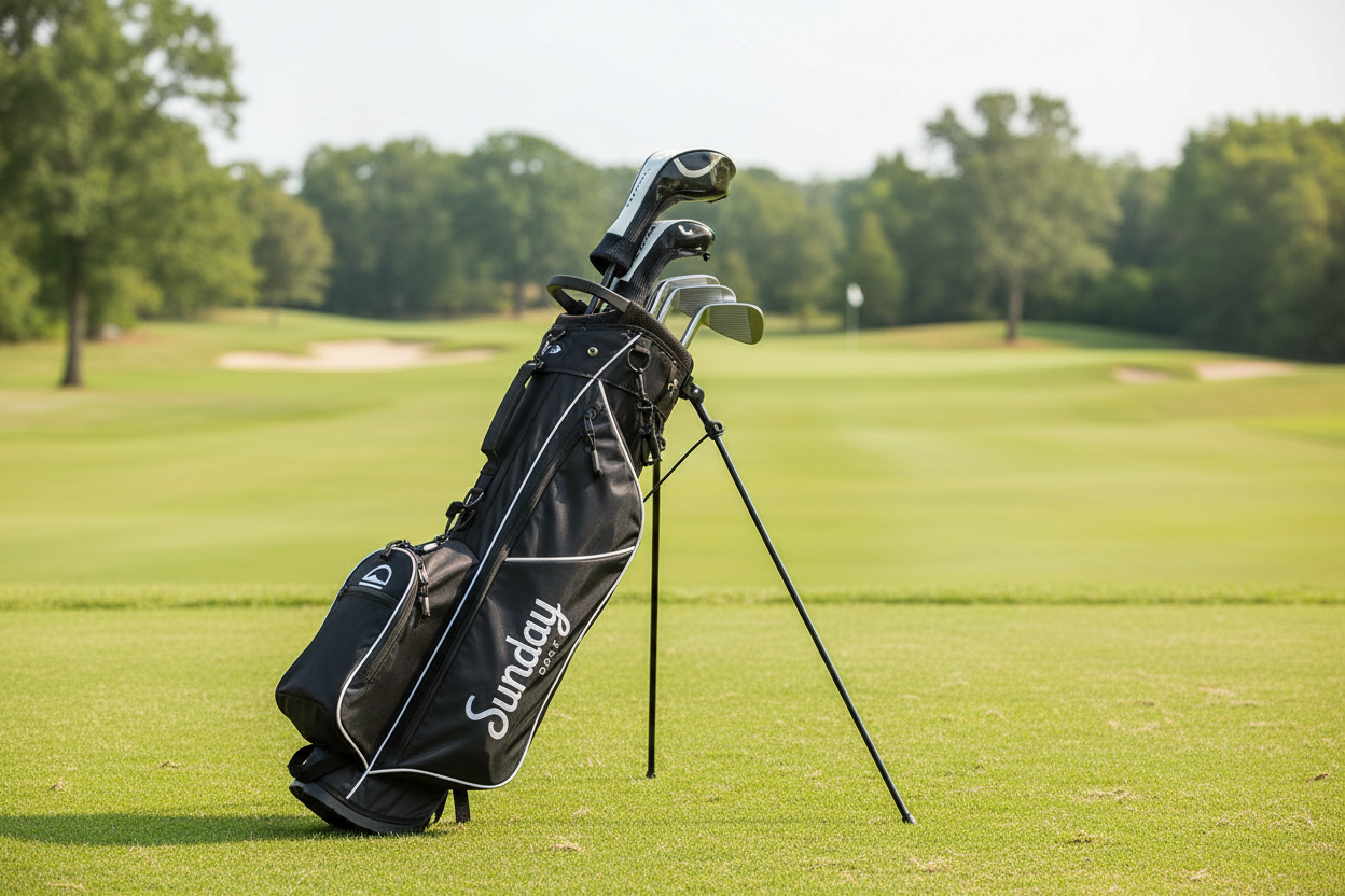 Lightweight Golf Bag - Lifestyle (Black & White)